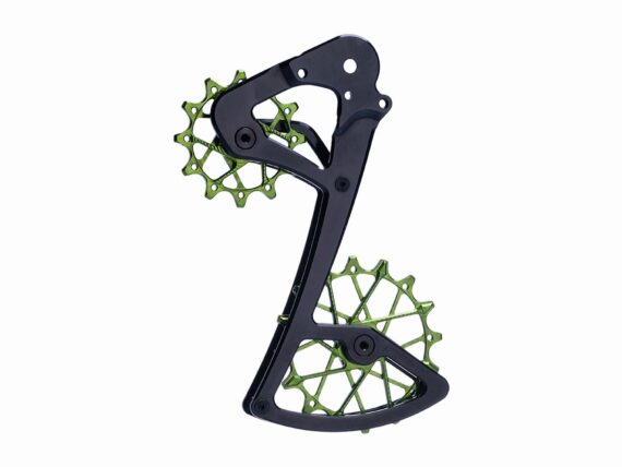 Cage Garbaruk for SRAM 11/12sp black with green