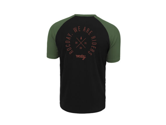 T-Shirt Rocday ROOST black/green bak