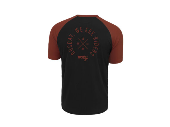 T-Shirt Rocday ROOST black/red bak