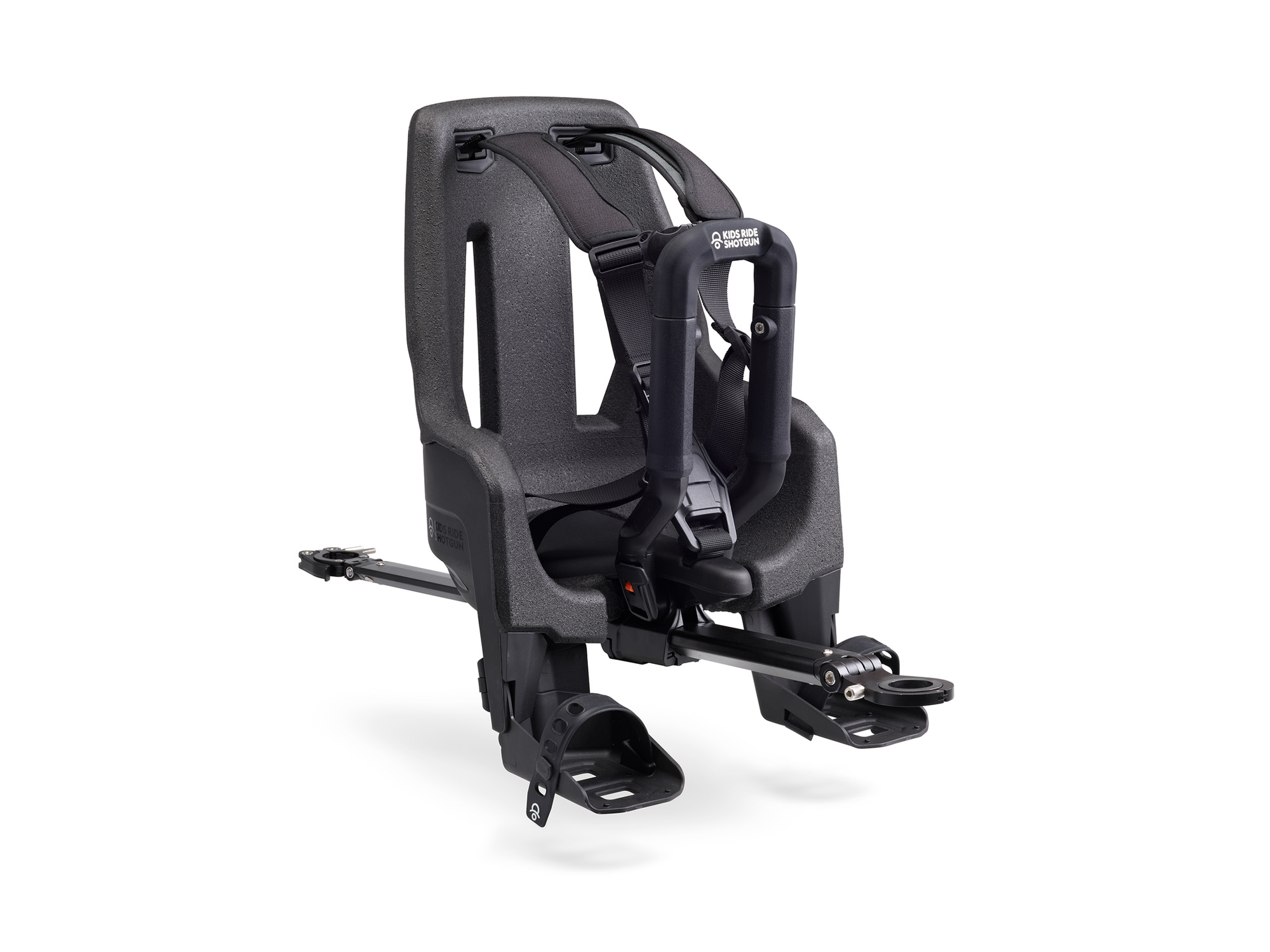 Kids Ride Shotgun PRO EVO barnesete front montert (m. styre, fra 9 mnd.)