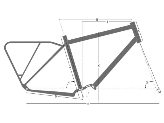 Tout Terrain Amber Road Xpress Select 6.1 m. Pinion C1.12 størrelseoversikt