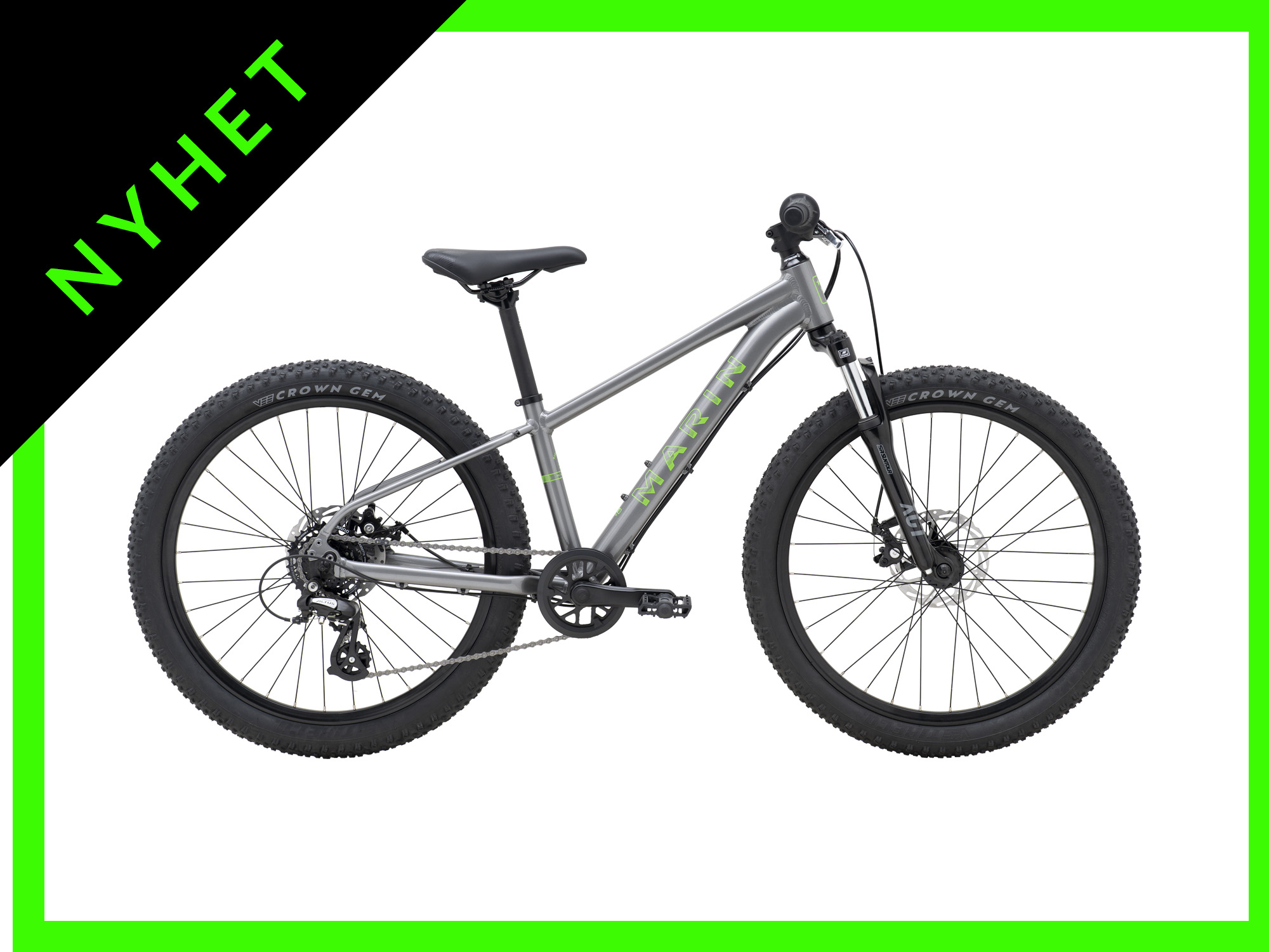 Marin Bayview Trail 24" grey green barnesykkel