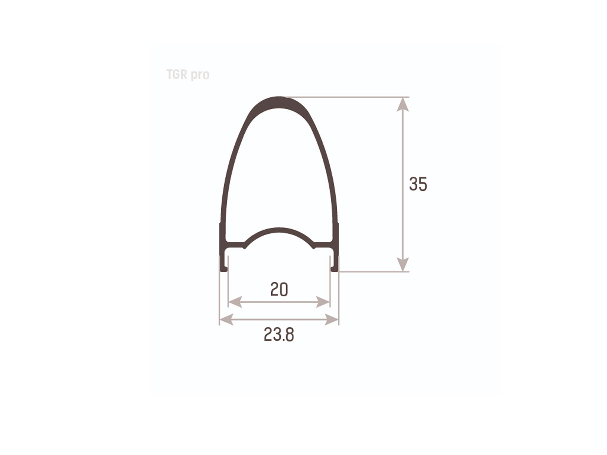 Accent TGR PRO 700C 32H TR felg