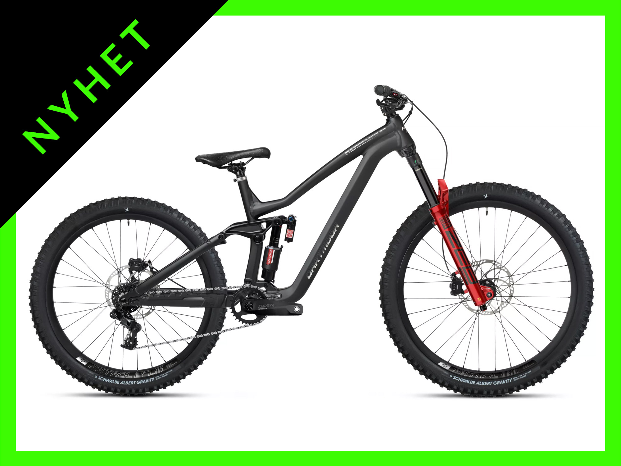 Dartmoor Thunderbird FR PRO GX 29/27.5 matt midnight black freeride fulldempet nyhet