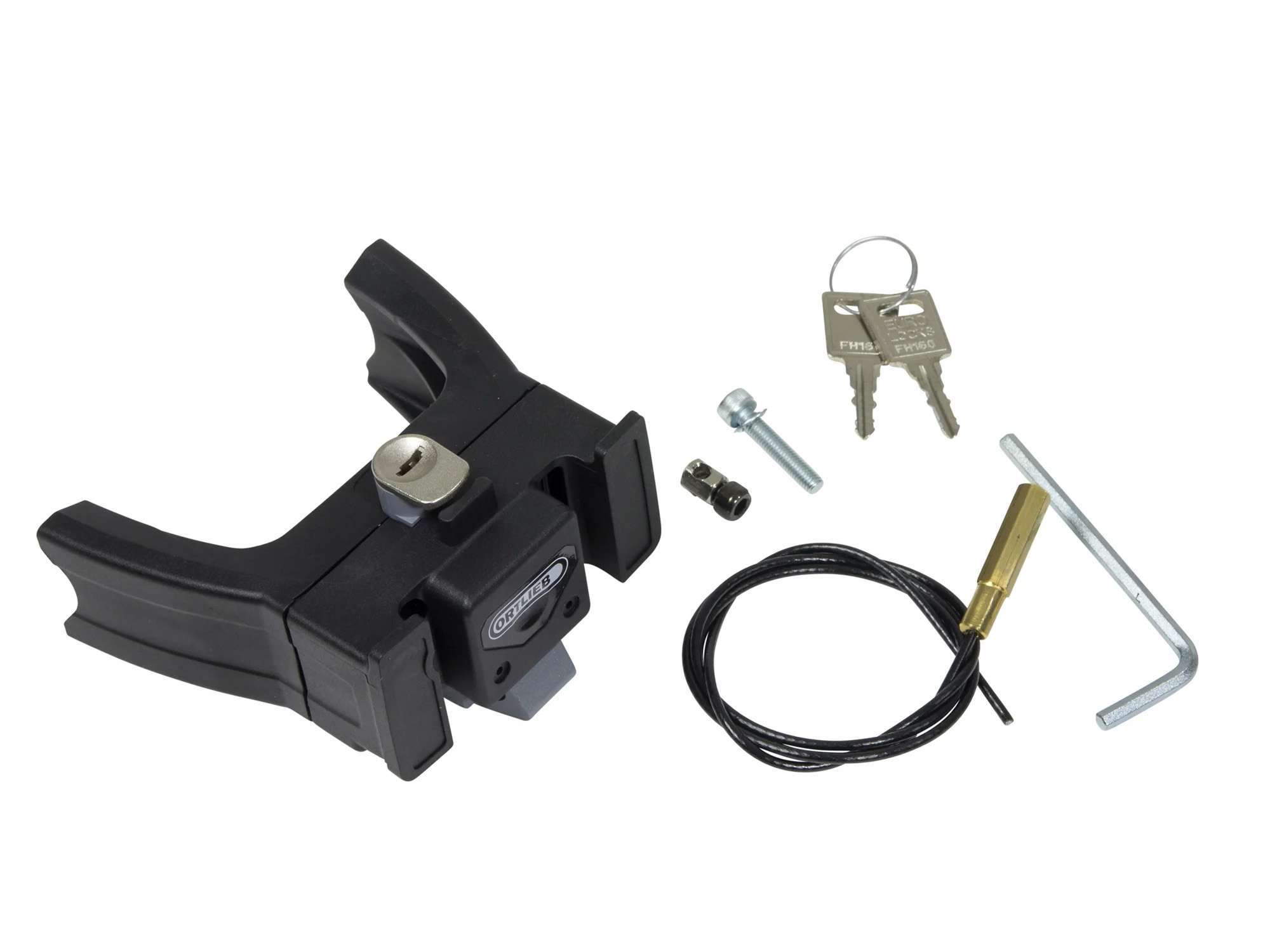 Ortlieb handlebar mounting-set el-sykkel styrefeste med nøkkel