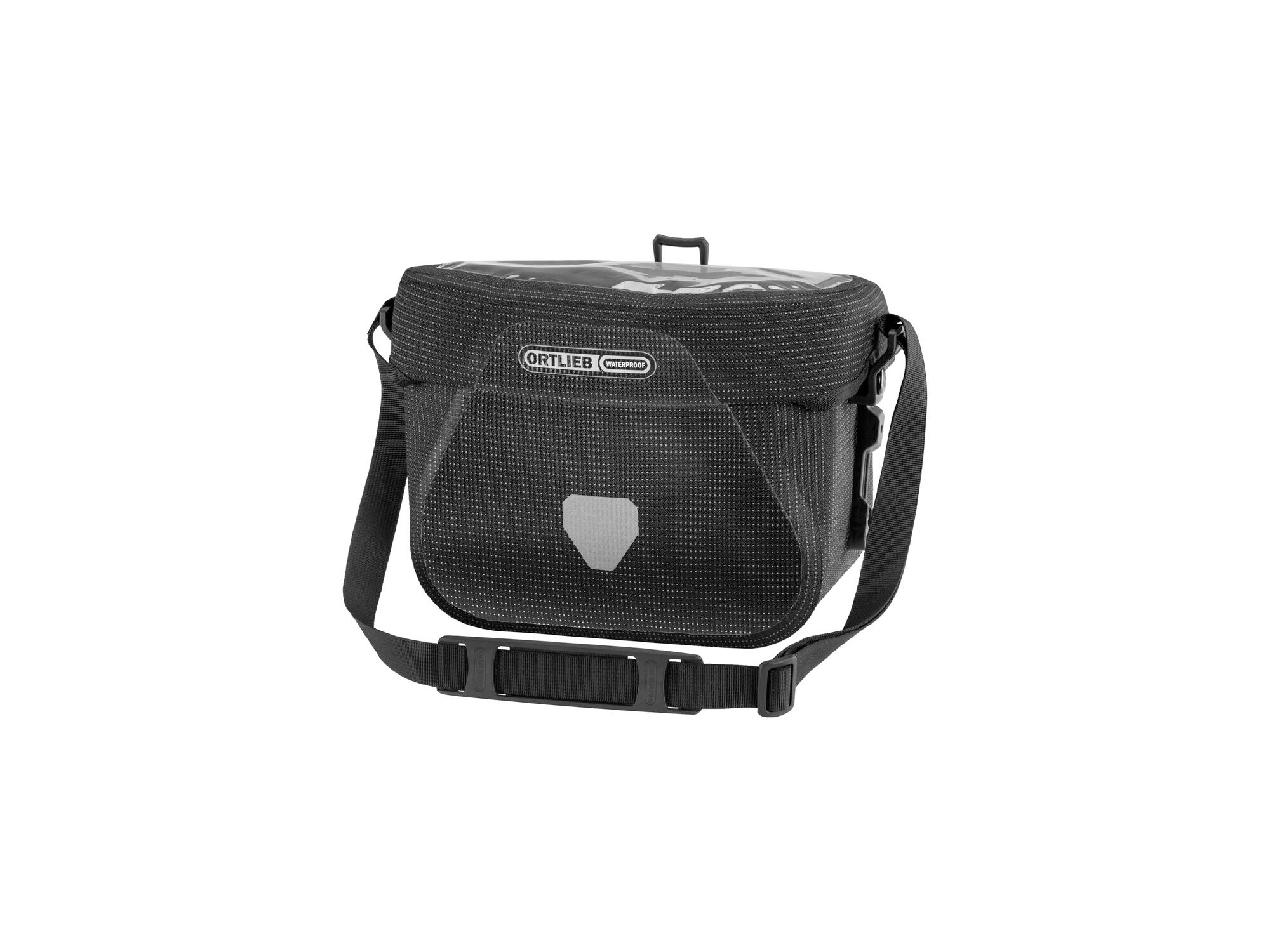 Ortlieb ultimate high-vis 6.5l styreveske black reflective