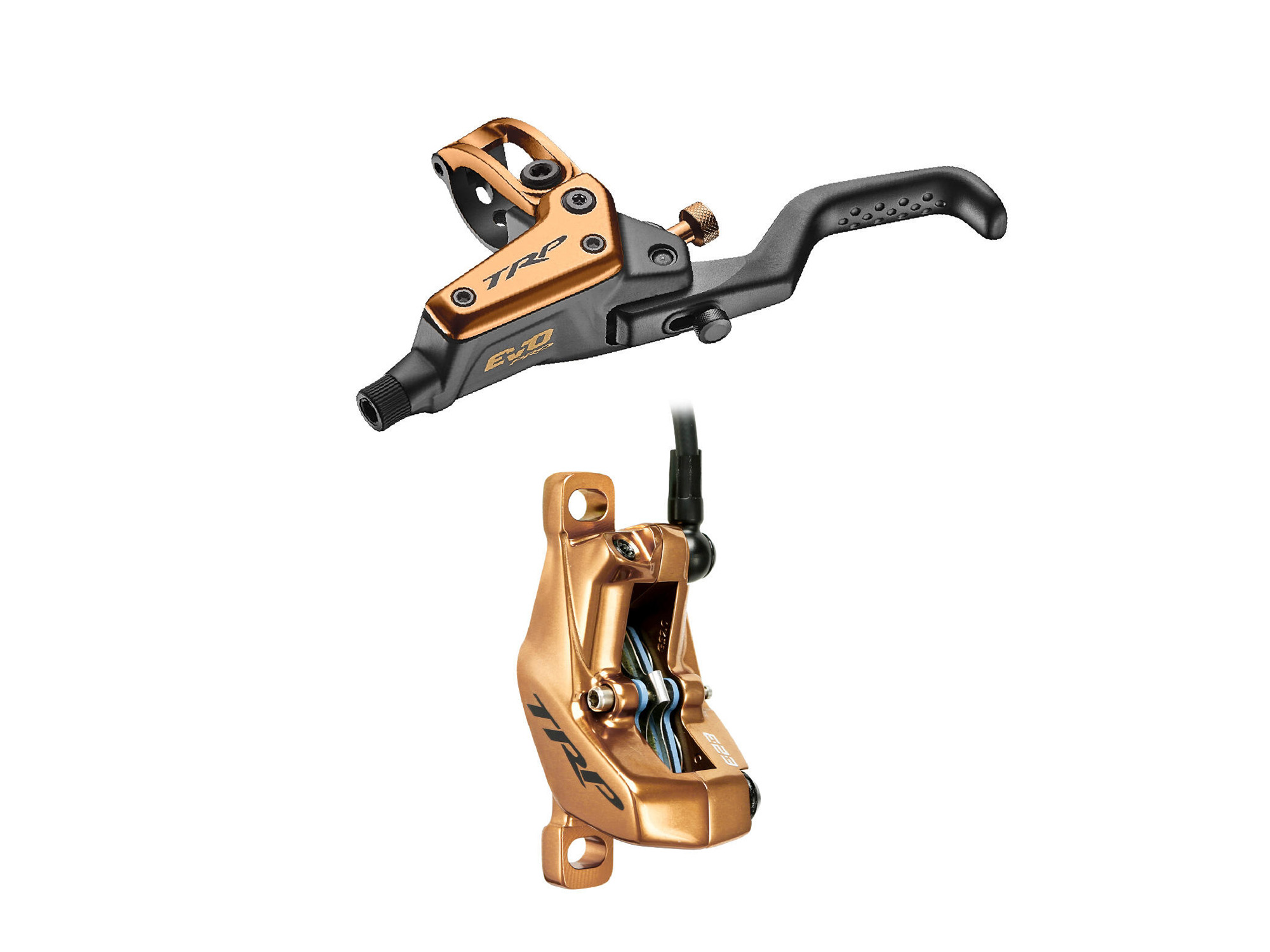TRP EVO Pro HD-M9040 hydraulisk brems gold (2.3mm skive)