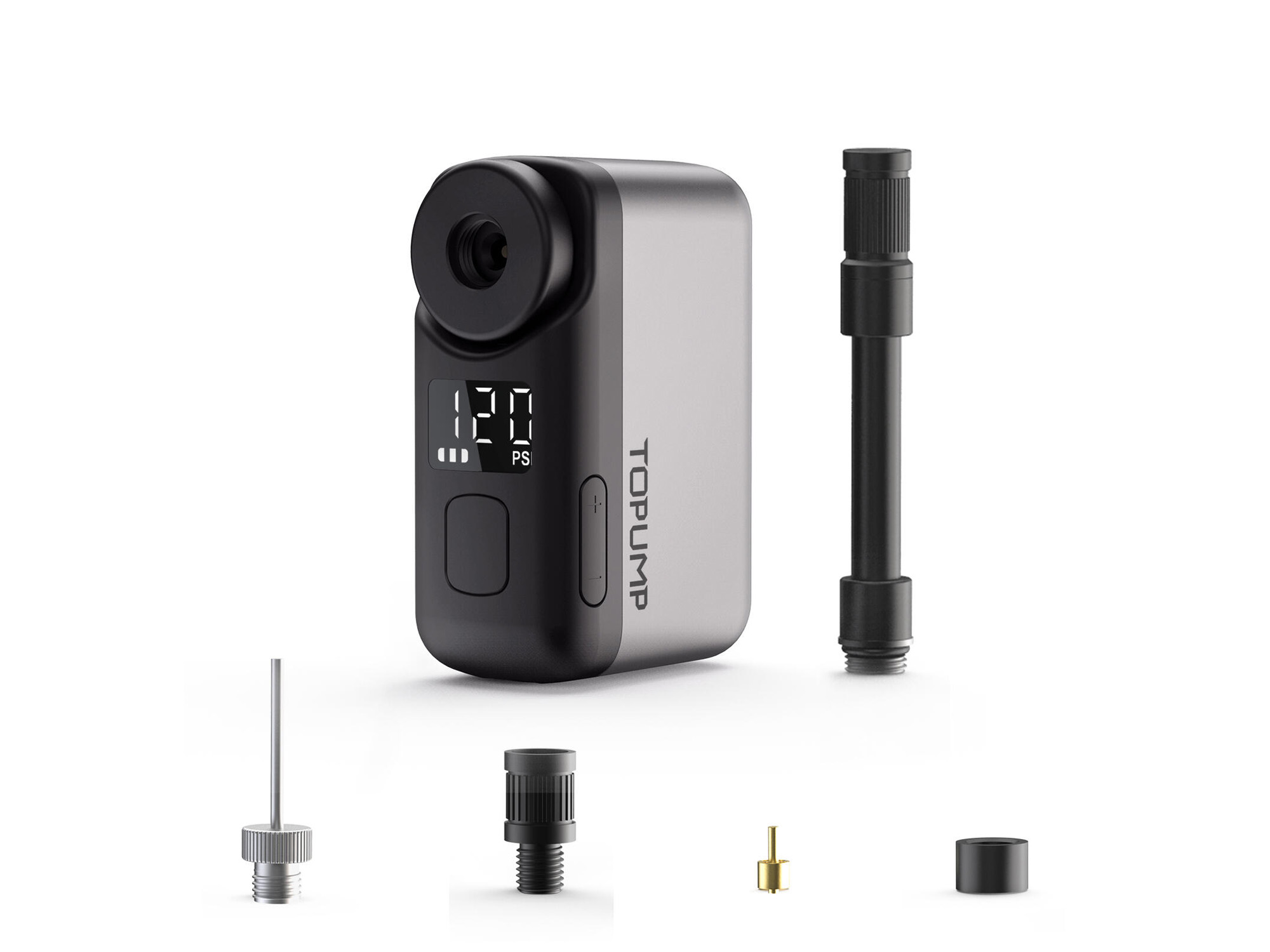 Topump TB2 elektrisk minipumpe m. LED-display 120psi/8.3ba