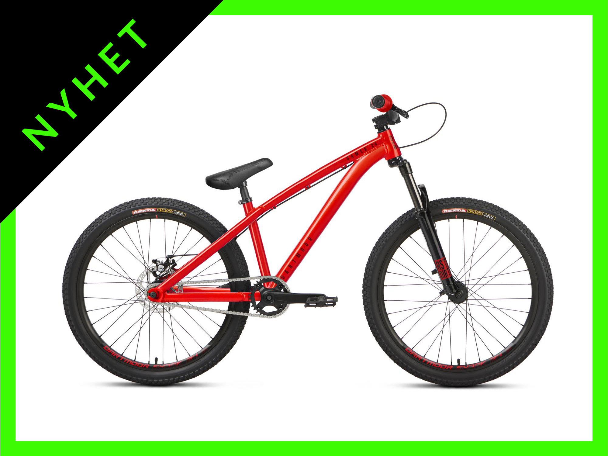 Dartmoor Gamer Intro 24 red devil dirtsykkel jr nyhet