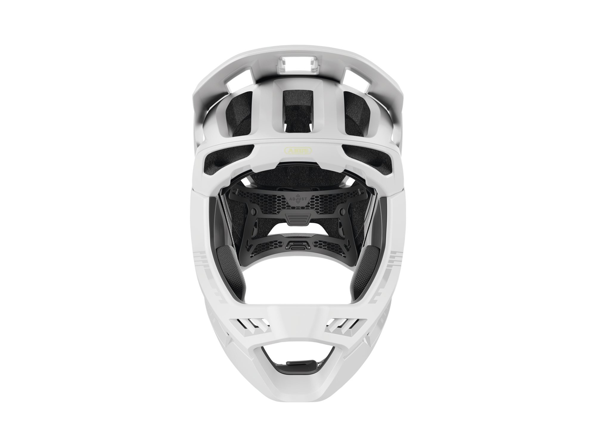 Abus Targon MIPS lemon white fullface-hjelm