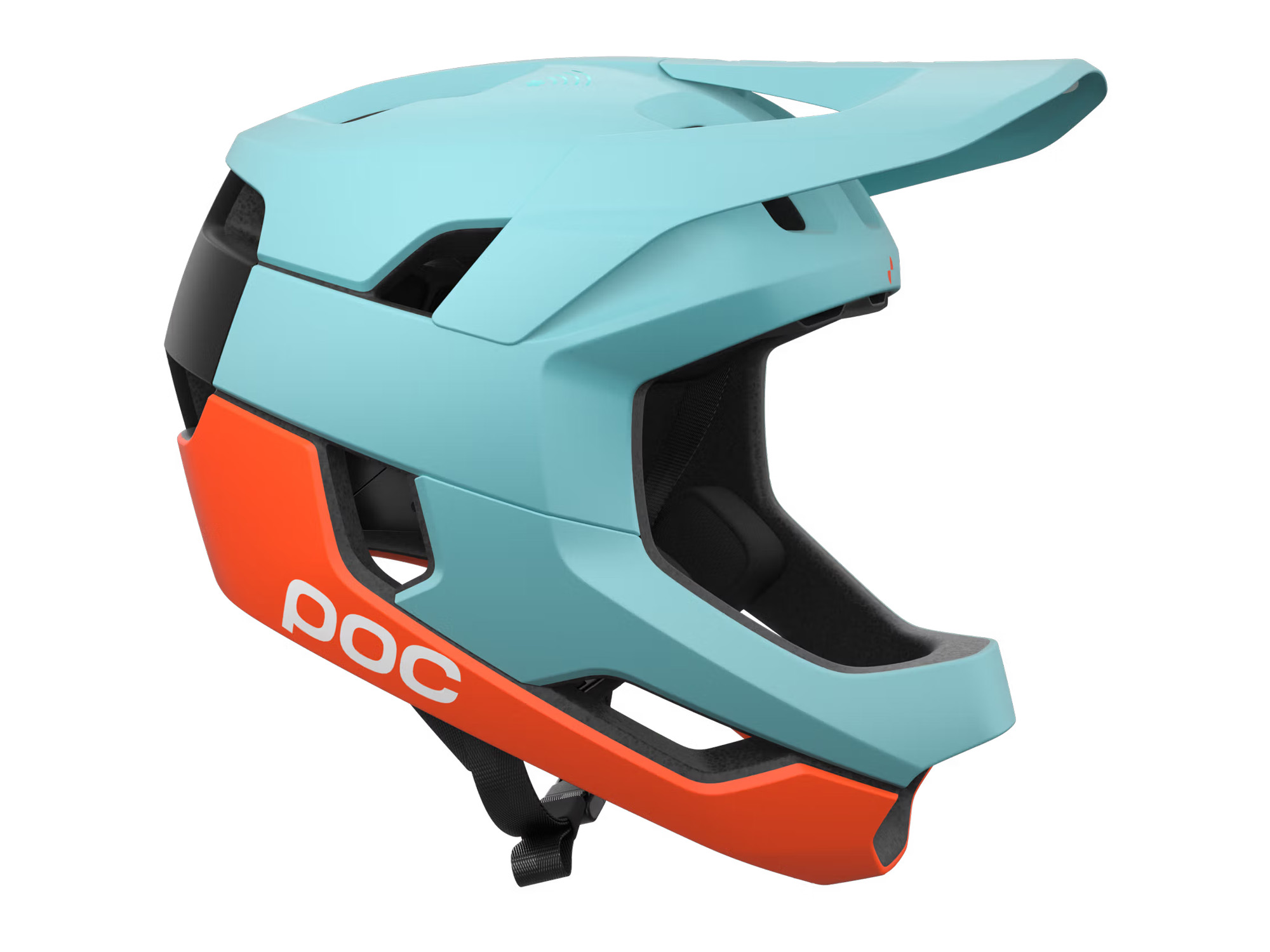 POC Otocon Race MIPS indicolite blue matt/carnelian orange fullface-hjelm