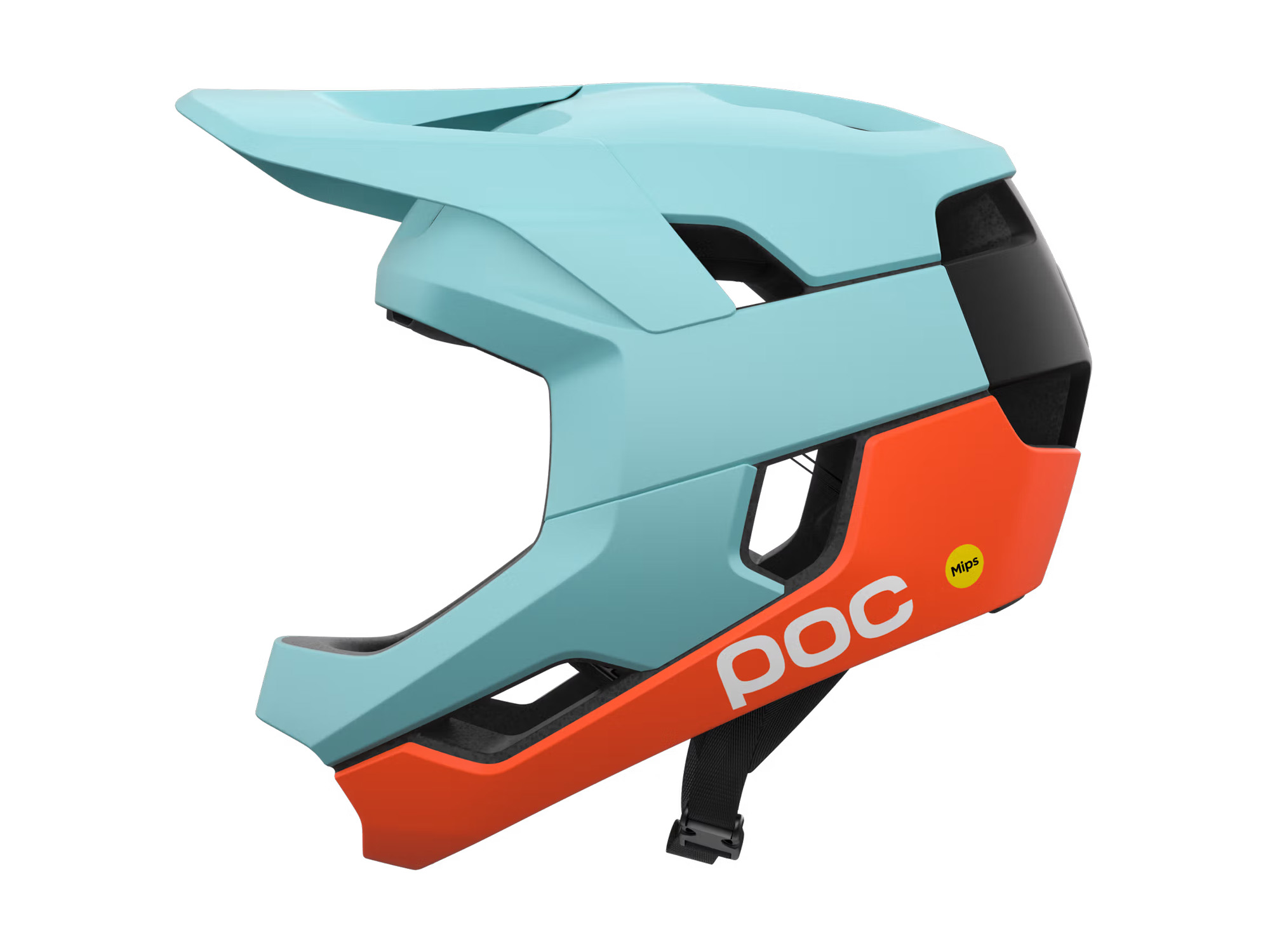 POC Otocon Race MIPS indicolite blue matt/carnelian orange fullface-hjelm