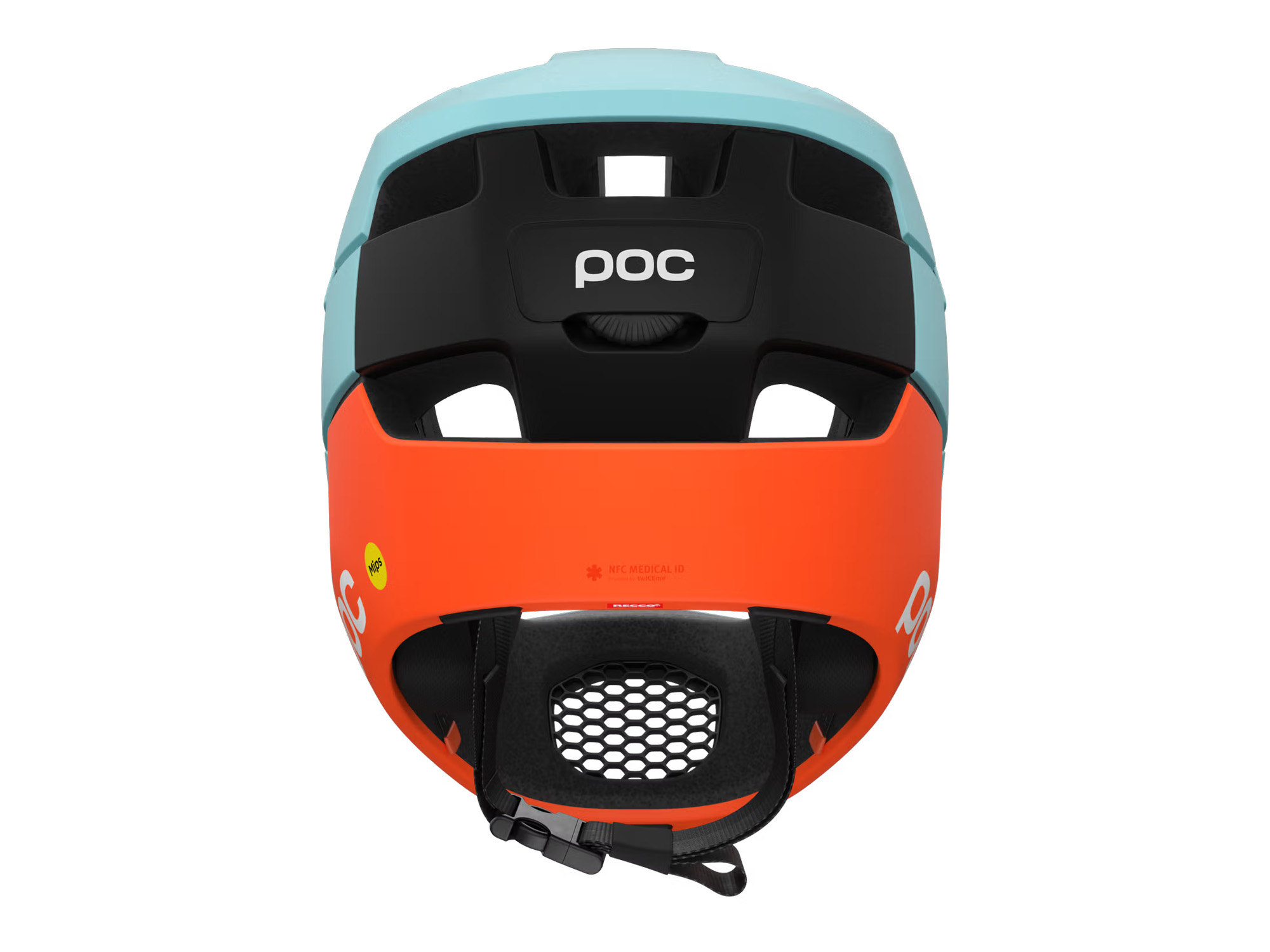 POC Otocon Race MIPS indicolite blue matt/carnelian orange fullface-hjelm