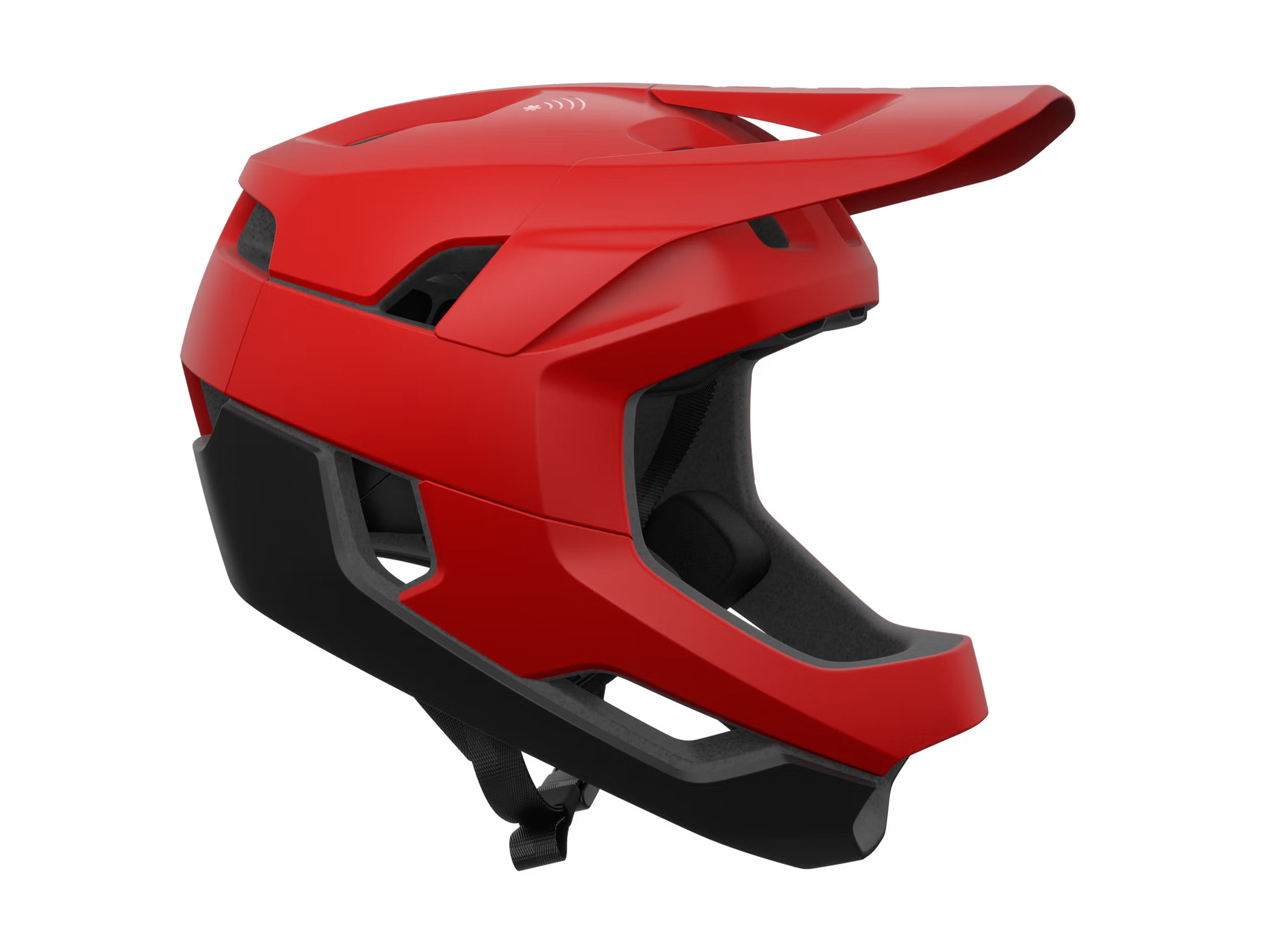 POC Otocon Race MIPS prismane red matt fullface-hjelm