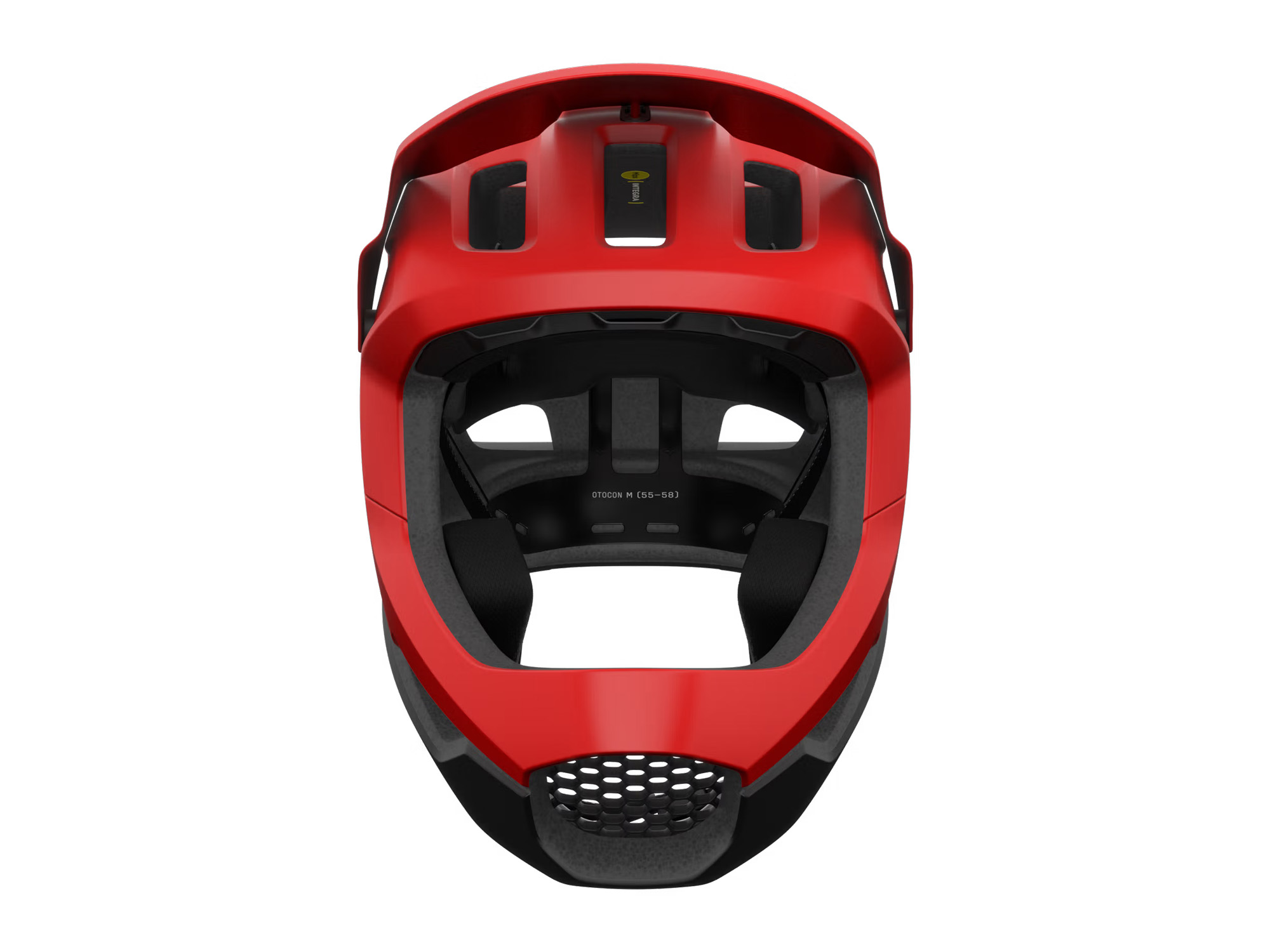 POC Otocon Race MIPS prismane red matt fullface-hjelm