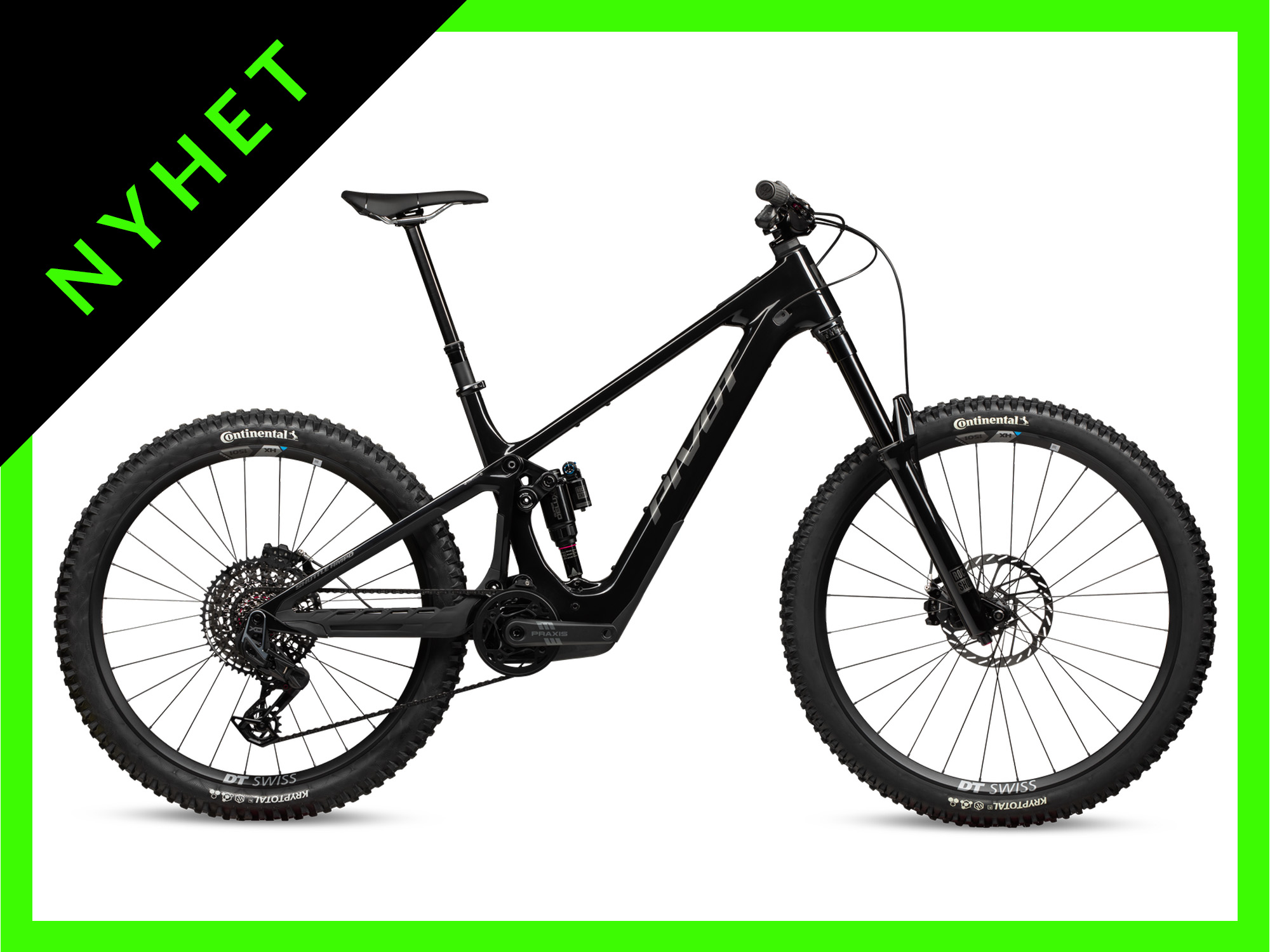 Pivot Shuttle AMP'D Pro X0 Eagle Transmission el-fulldempet svart