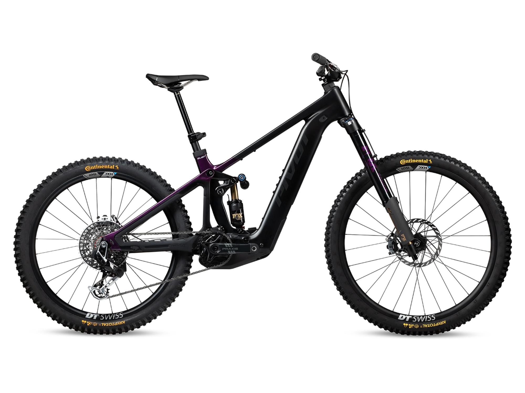 Pivot Shuttle LT karbon el-fulldempet black/purple