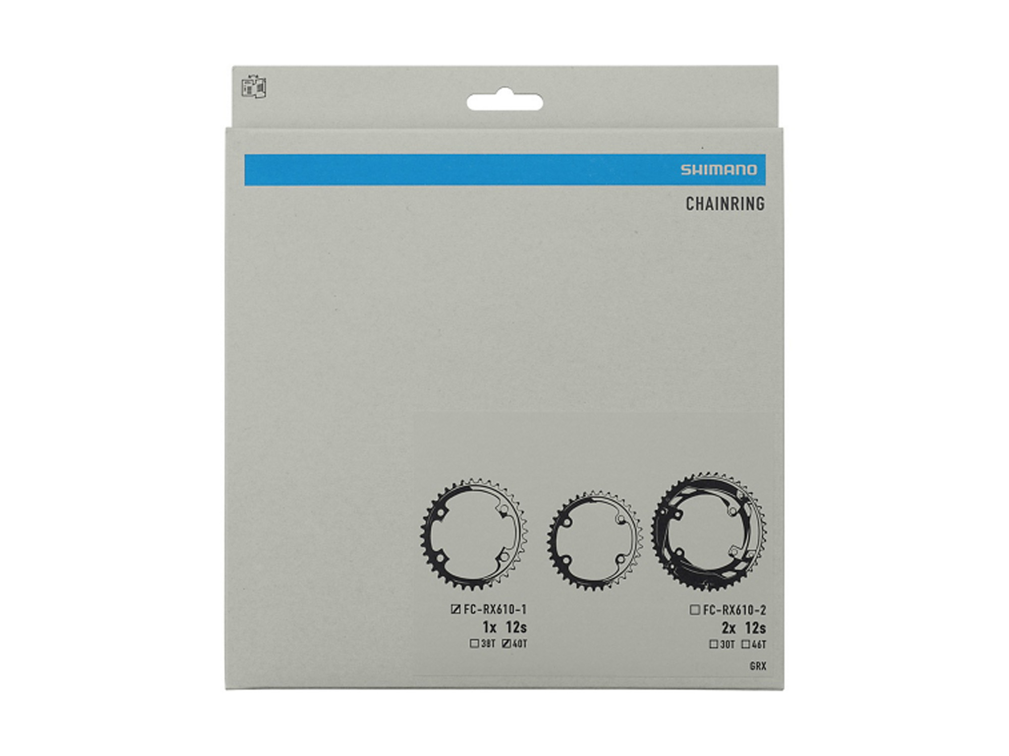 Shimano GRX FC-RX610-1 110BCD 4H 40T 12sp drev