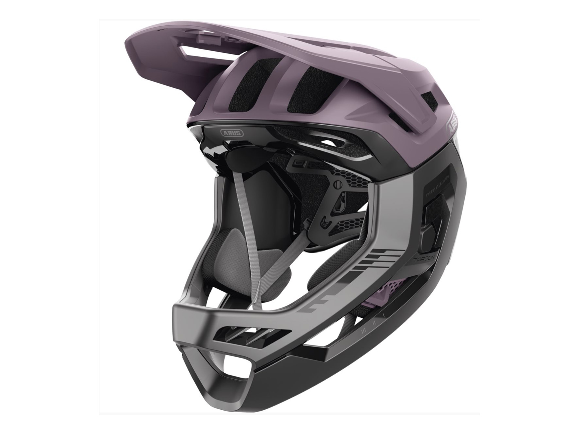 Abus Targon MIPS ash purple fullface-hjelm